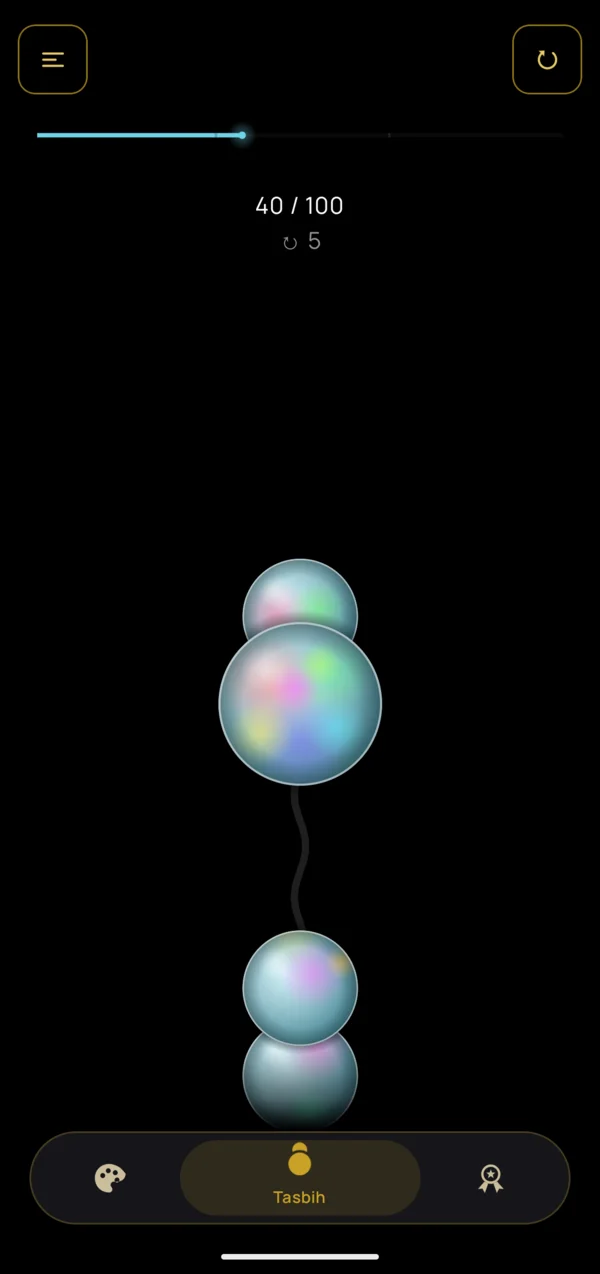Digital Tasbih counting screen